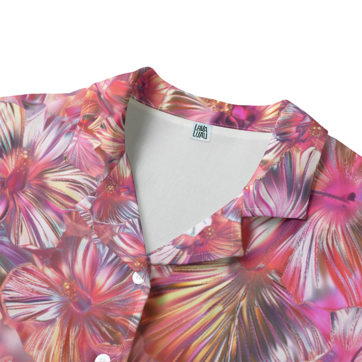 Chrome Dreams Ladies Hawaiian Shirt (Bubblegum Remix)