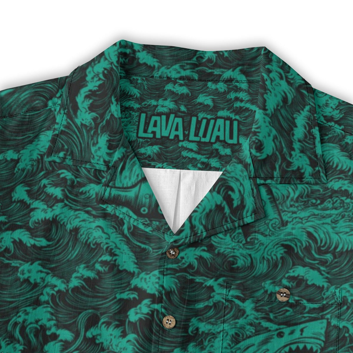 Linen Rogue Waves (Baja Remix) Hawaiian Shirt