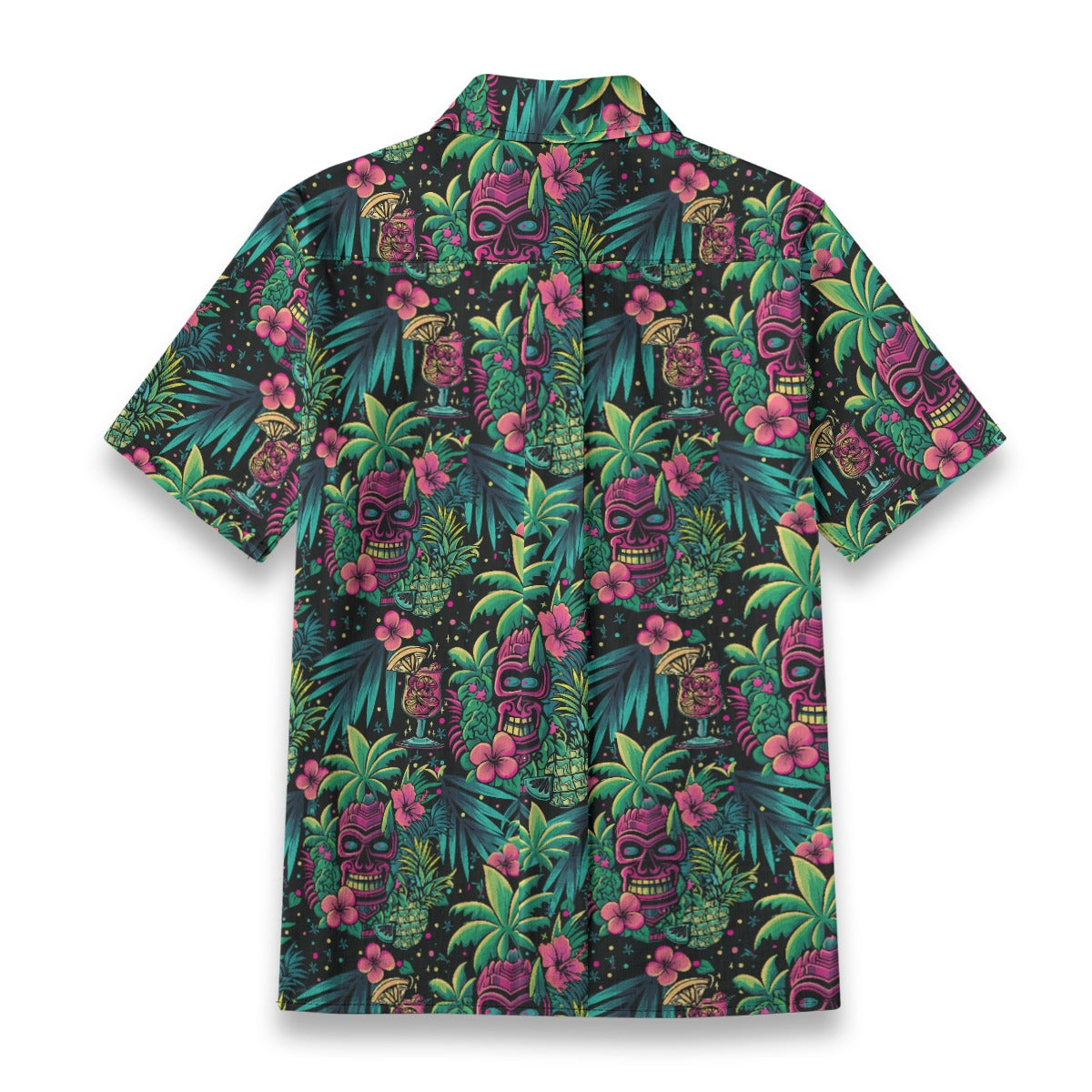 Linen Neon Paradise Ladies Hawaiian Shirt