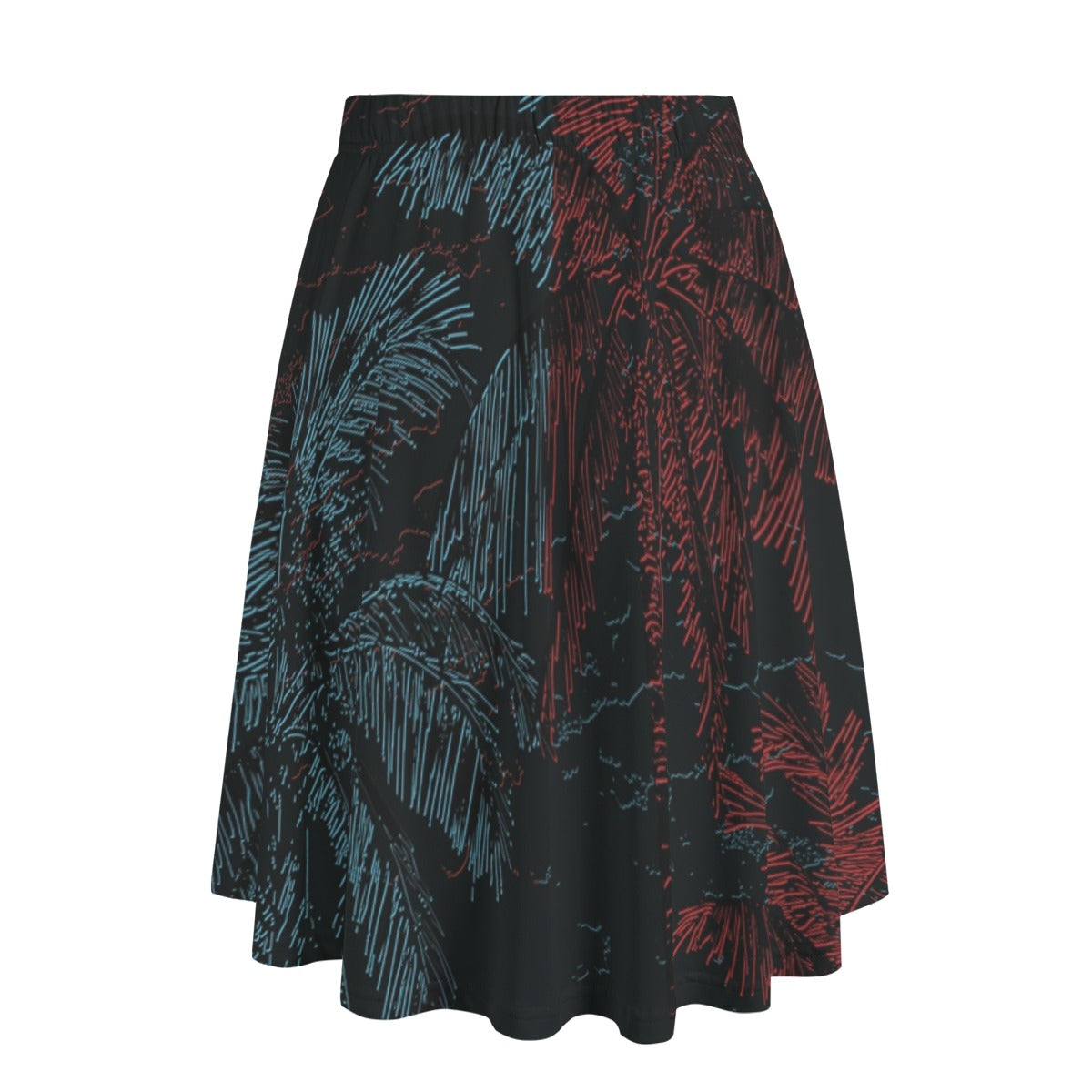 Echo Palms Midi Skirt With Pockets
