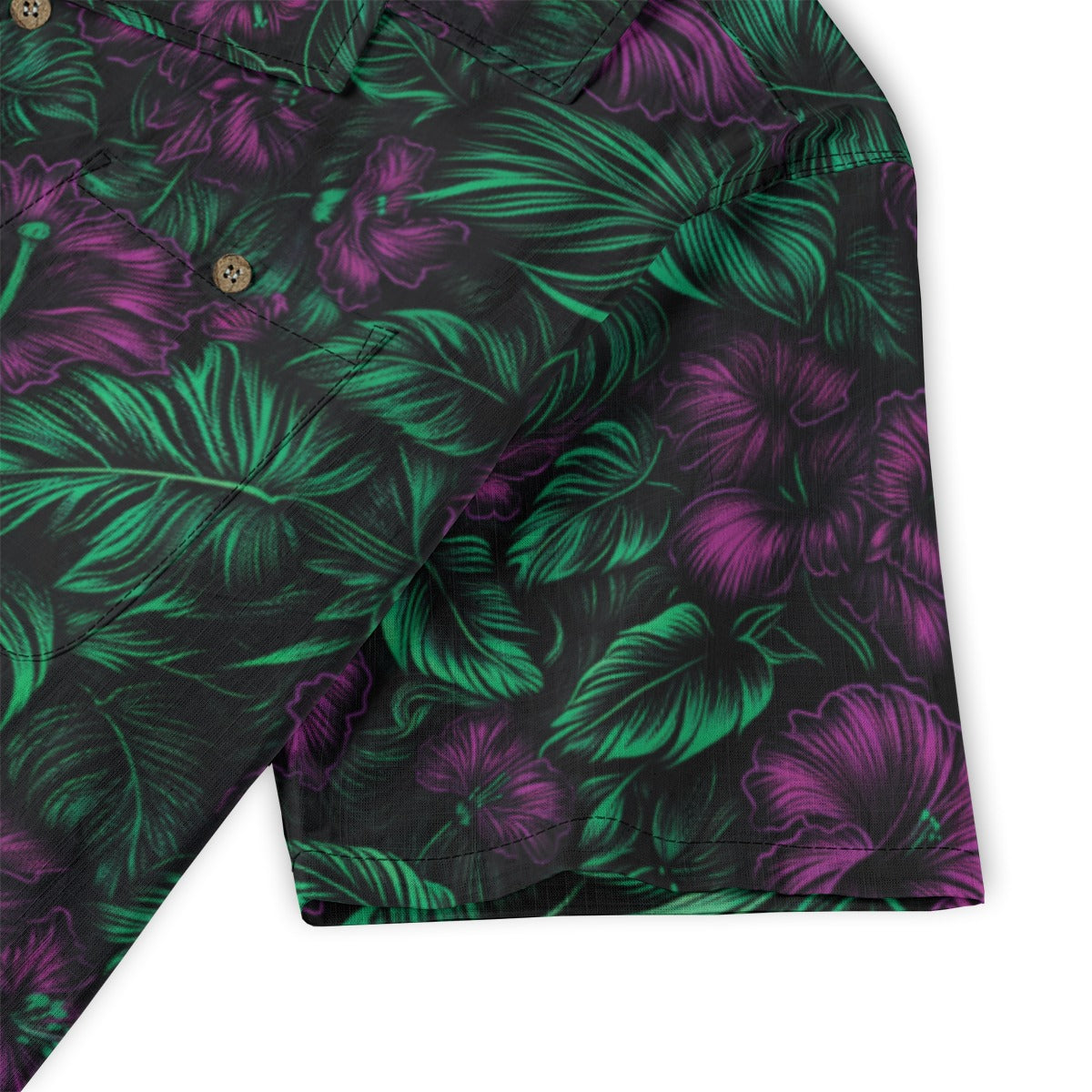 Linen Midnight Bloom Hawaiian Shirt