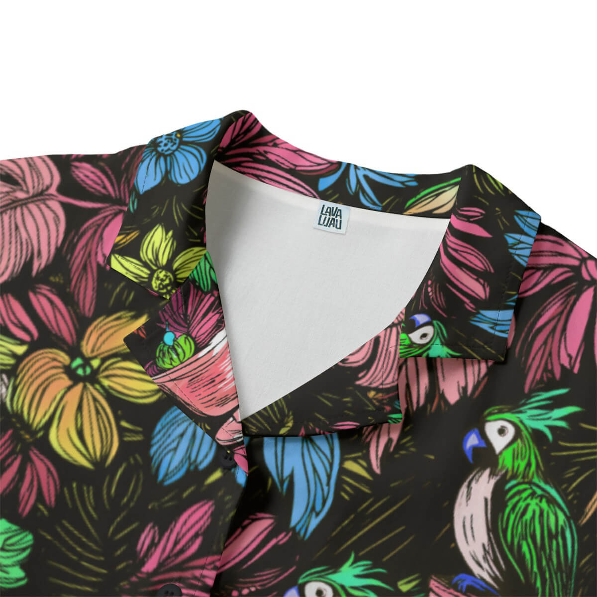 Ladies Scribble Birds (Summer Daydream Remix) Hawaiian Shirt