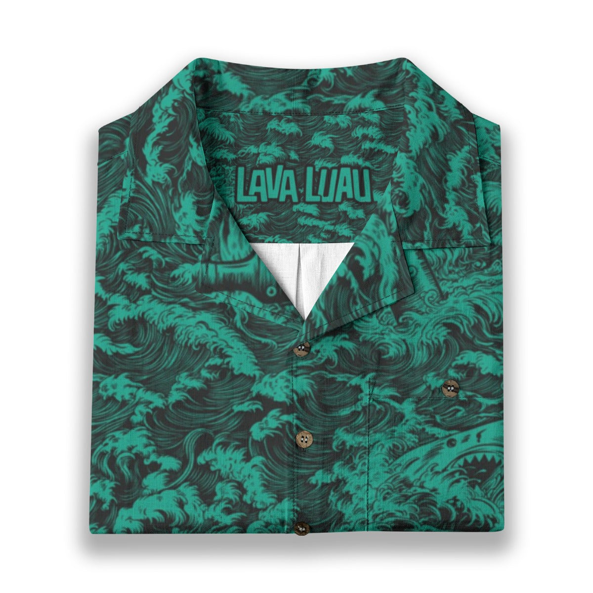 Linen Rogue Waves (Baja Remix) Hawaiian Shirt