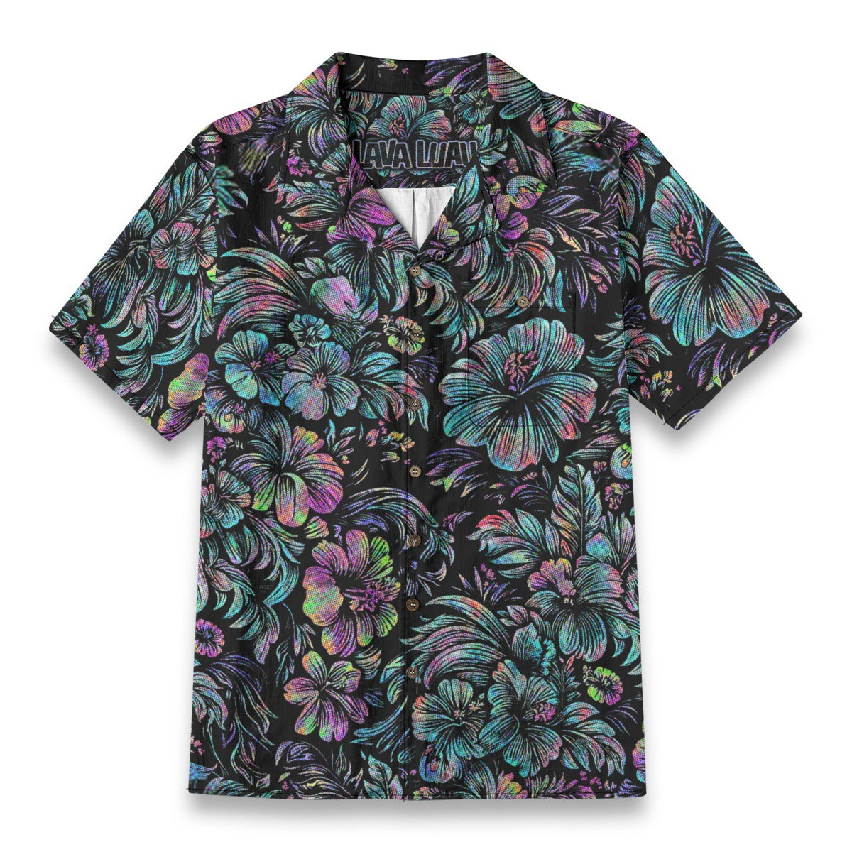 Linen Jungle Halftone Hawaiian Shirt