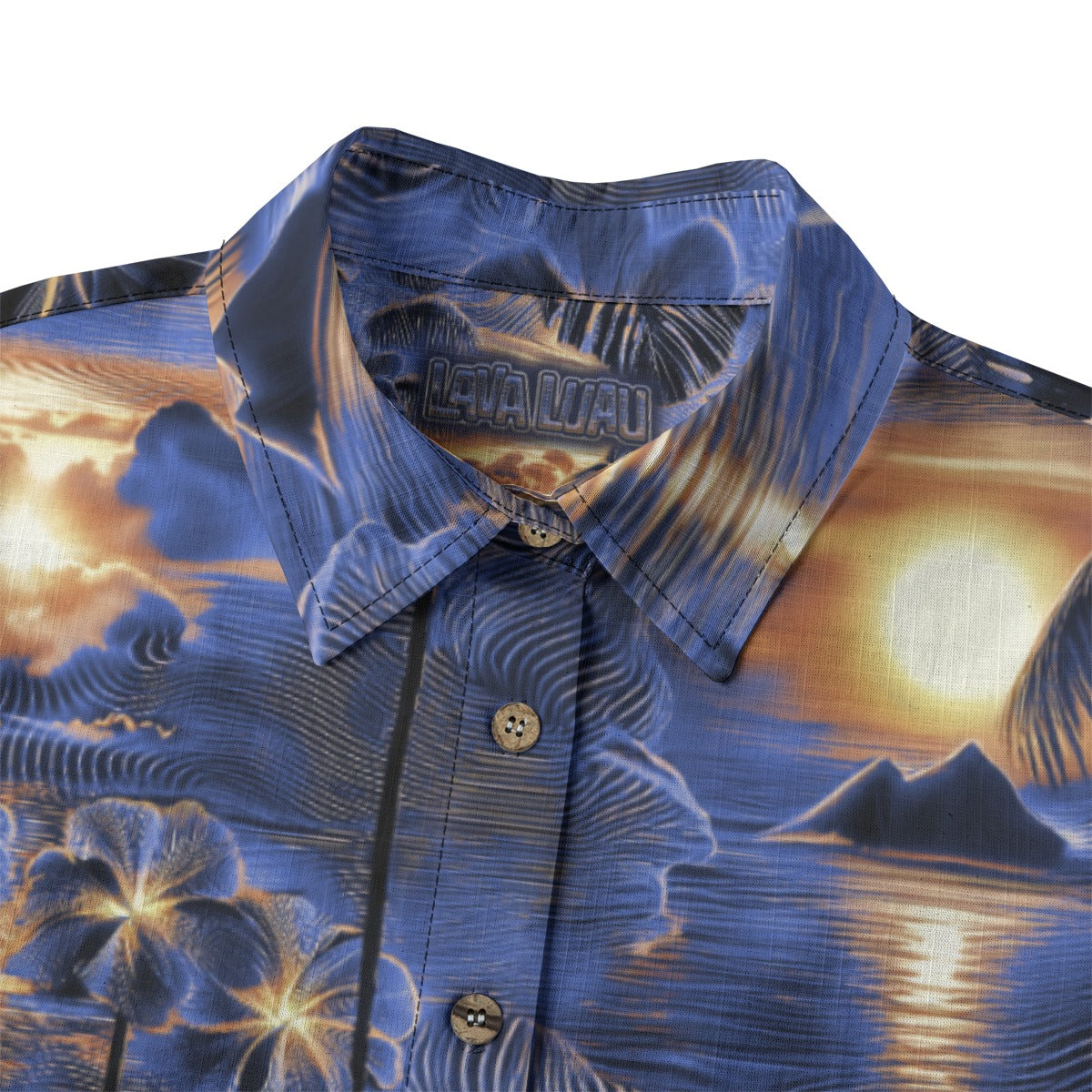 Linen Hyperwave Horizon (Daybreak Remix) Ladies Hawaiian Shirt