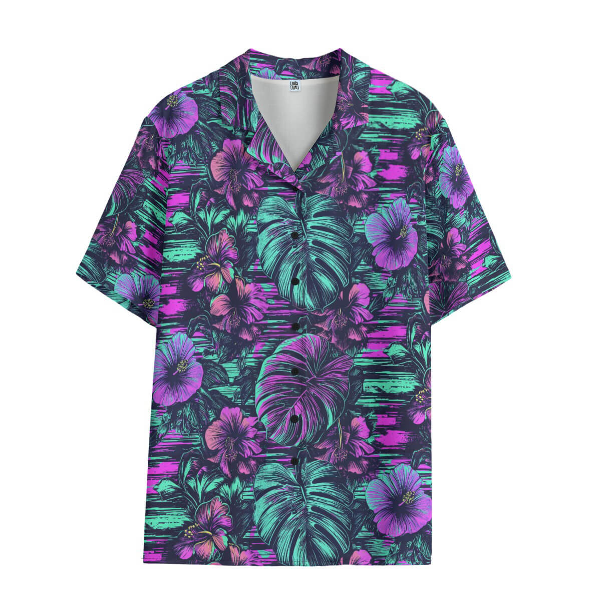 Leaf & Bloom (Wild Remix) Ladies Hawaiian Shirt