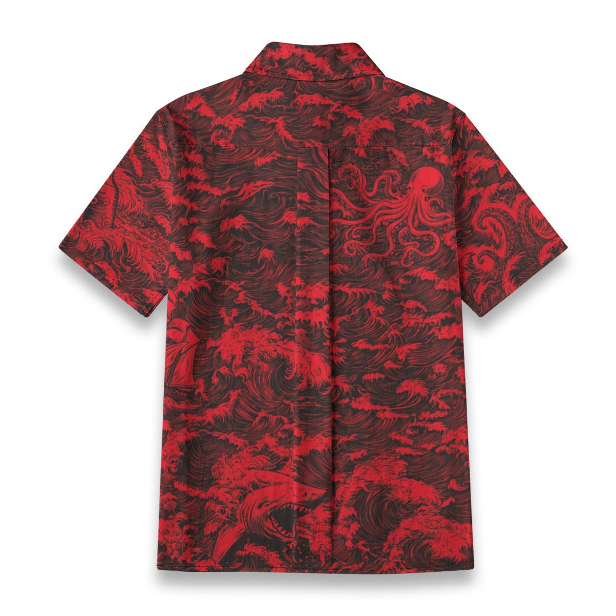 Linen Rogue Waves Ladies (Crimson Tide Remix) Hawaiian Shirt