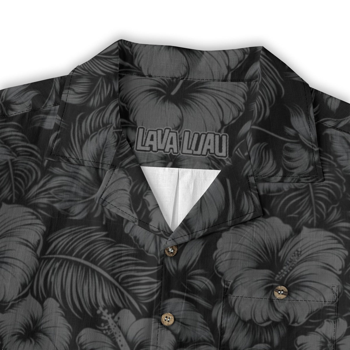 Linen Flora Obscura (Nānahu Remix) Hawaiian Shirt