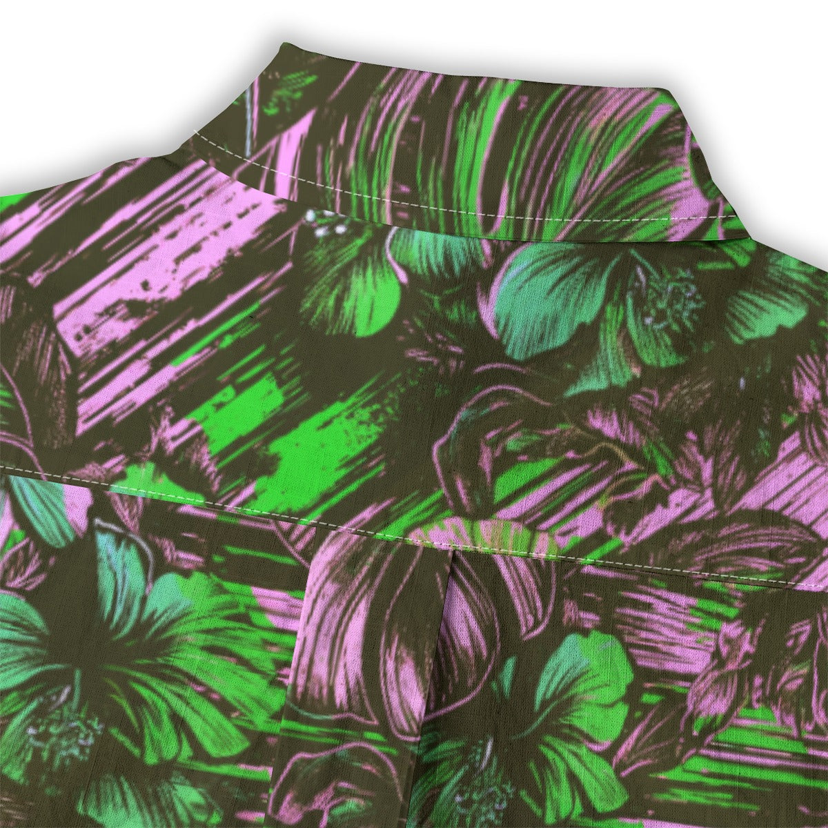 Linen Leaf & Bloom (Mild Remix) Ladies Hawaiian Shirt