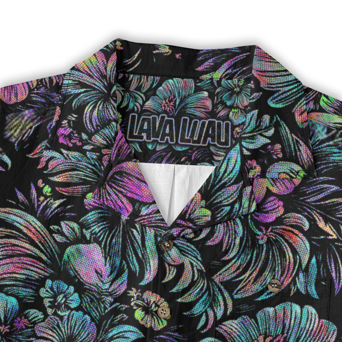 Linen Jungle Halftone Hawaiian Shirt