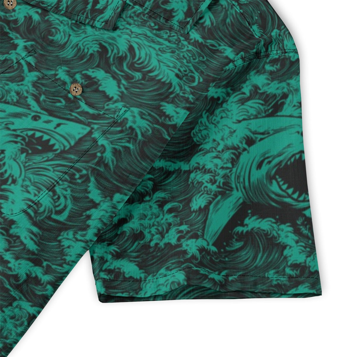 Linen Rogue Waves (Baja Remix) Hawaiian Shirt