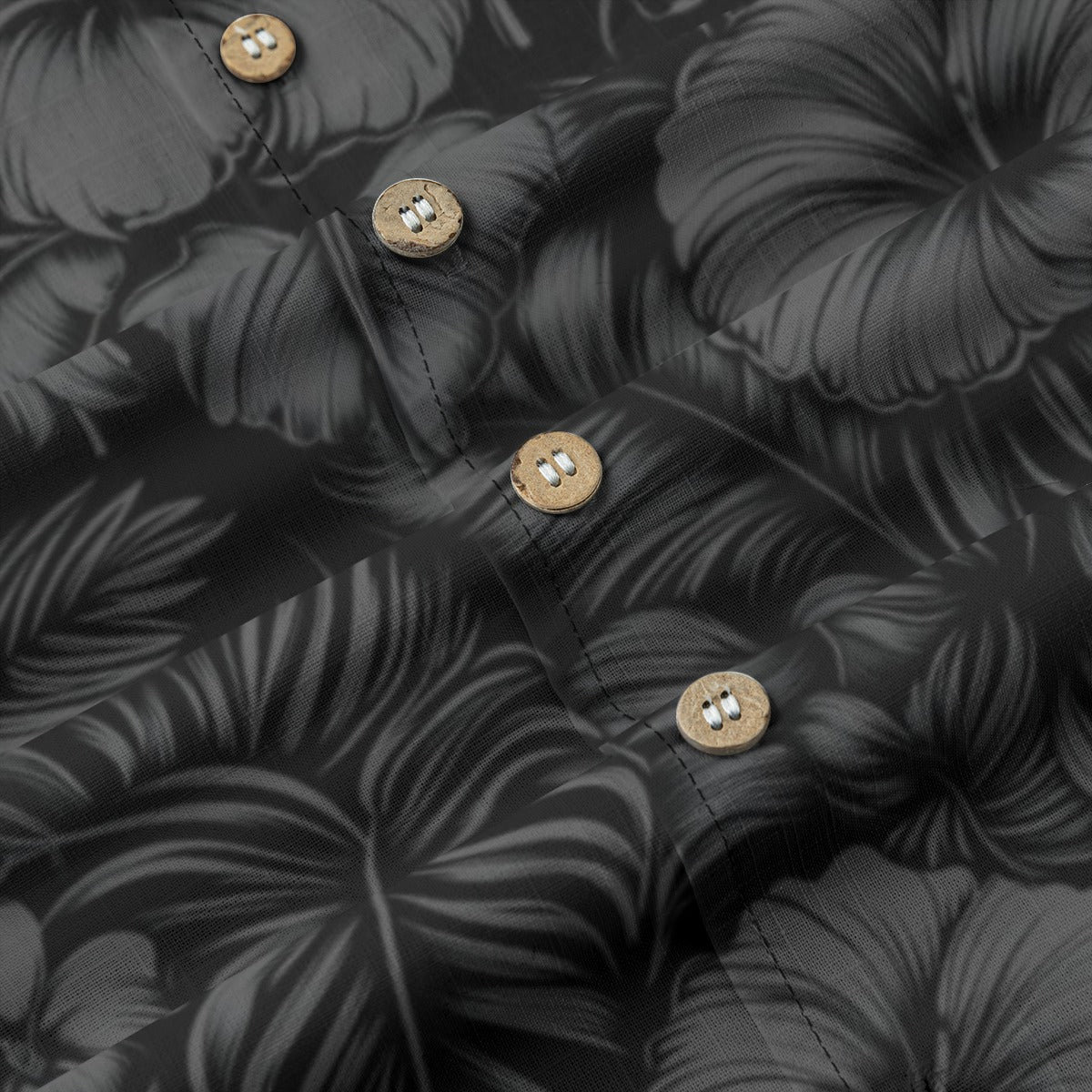 Linen Flora Obscura (Nānahu Remix) Hawaiian Shirt