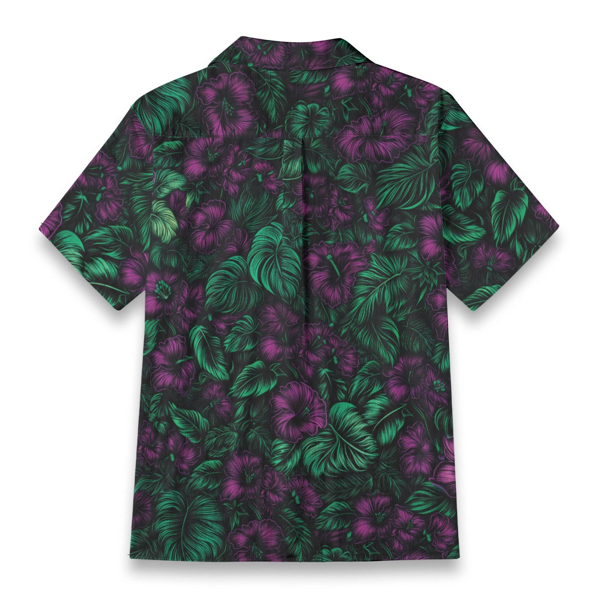Linen Midnight Bloom Hawaiian Shirt