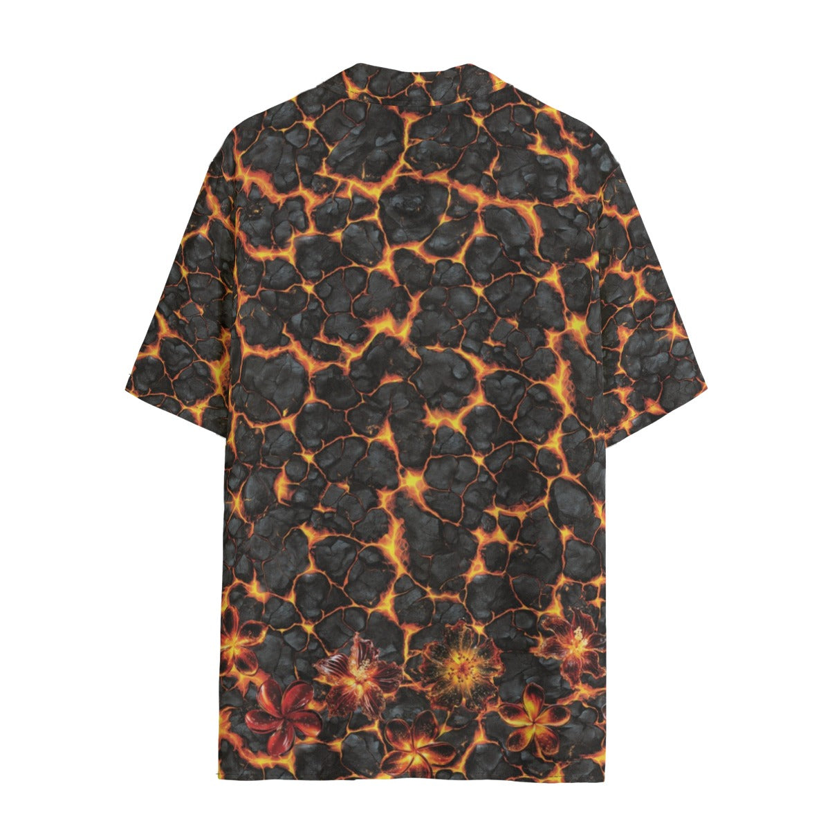 Volcanic Bloom Ladies Hawaiian Shirt