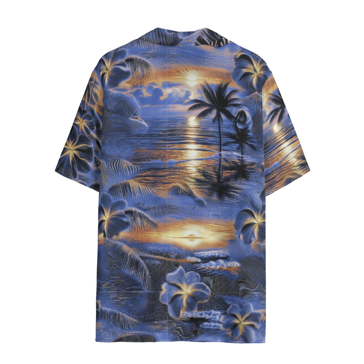 Hyperwave Horizon (Blue Remix) Ladies Hawaiian Shirt