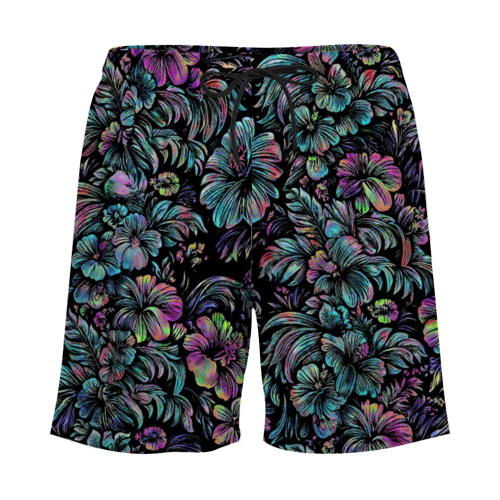 Jungle Haldtone Lined Swim Trunks