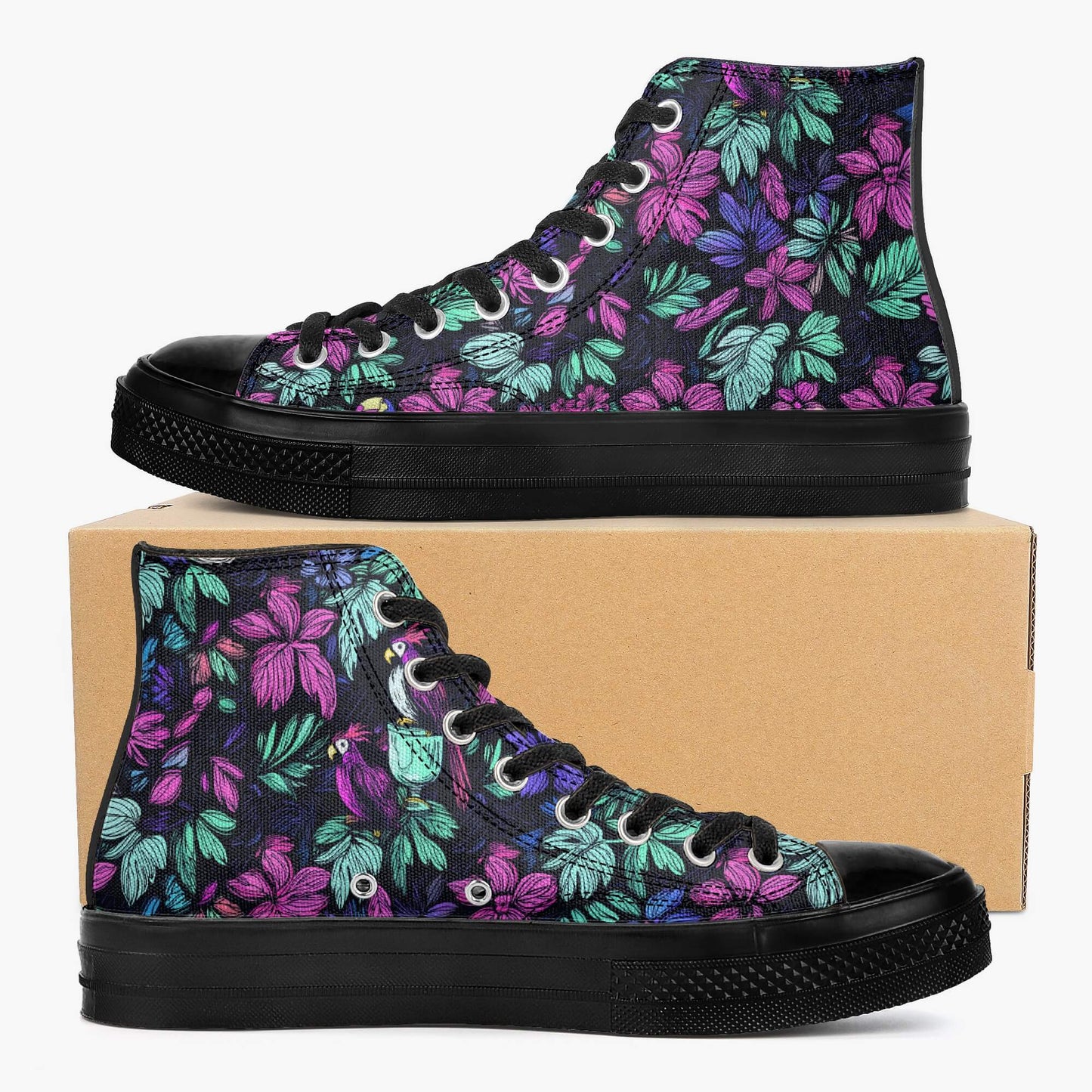 Scribble Birds High Tops