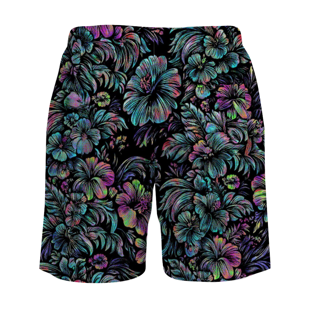 Jungle Haldtone Lined Swim Trunks