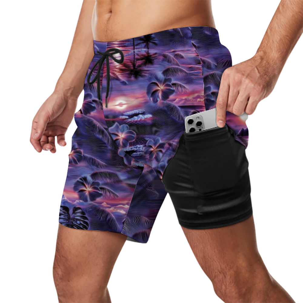 Hyperwave Horizon Lined Swim Trunks