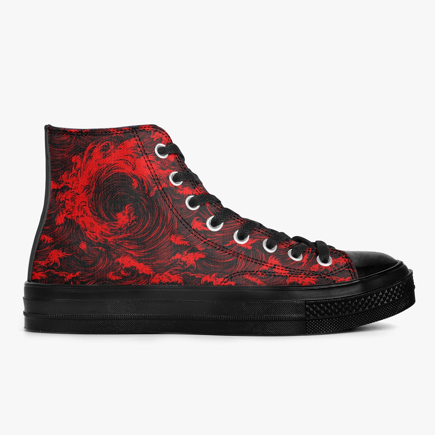 Rogue Waves (Crimson Tide) High Tops
