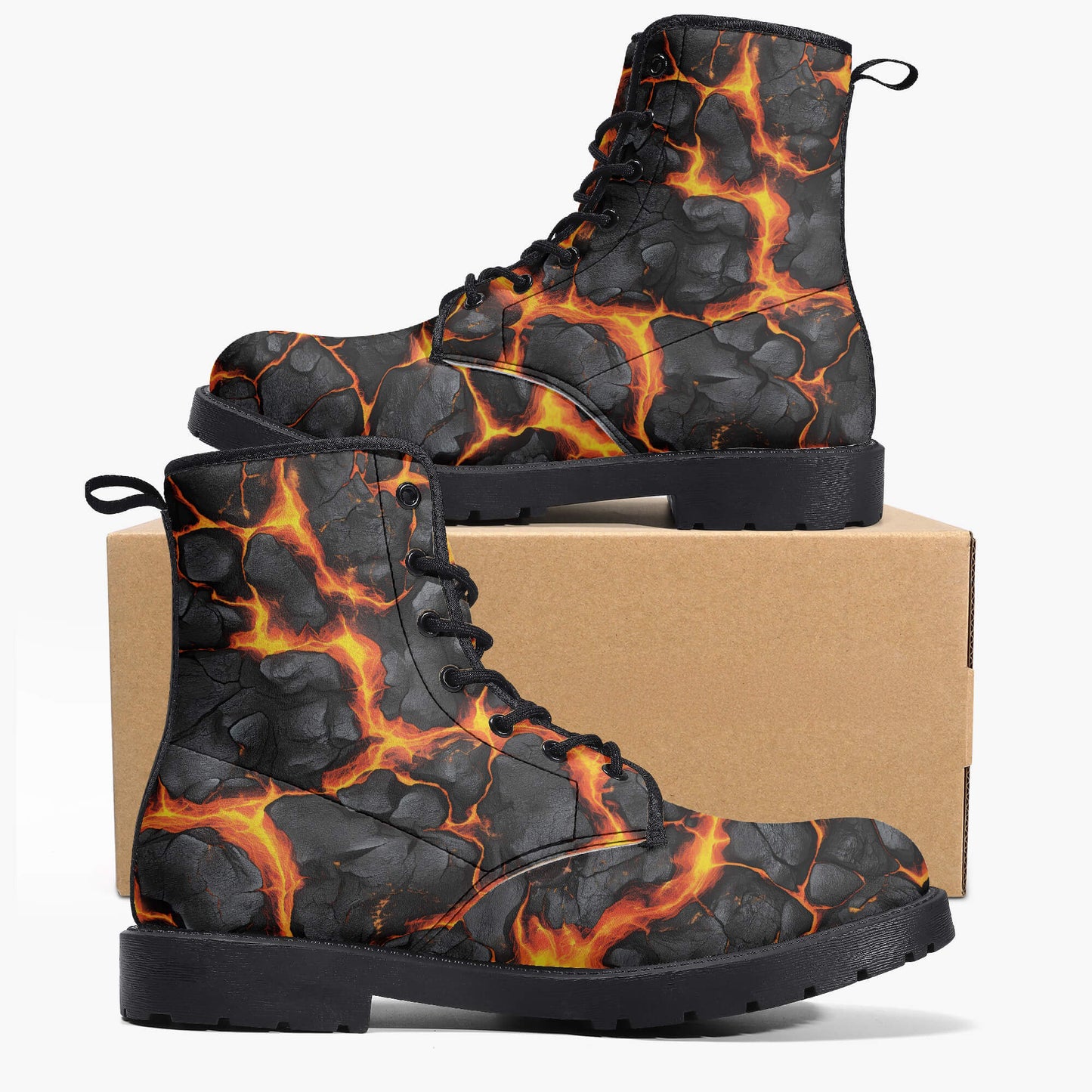 Volcanic Bloom Combat Boots