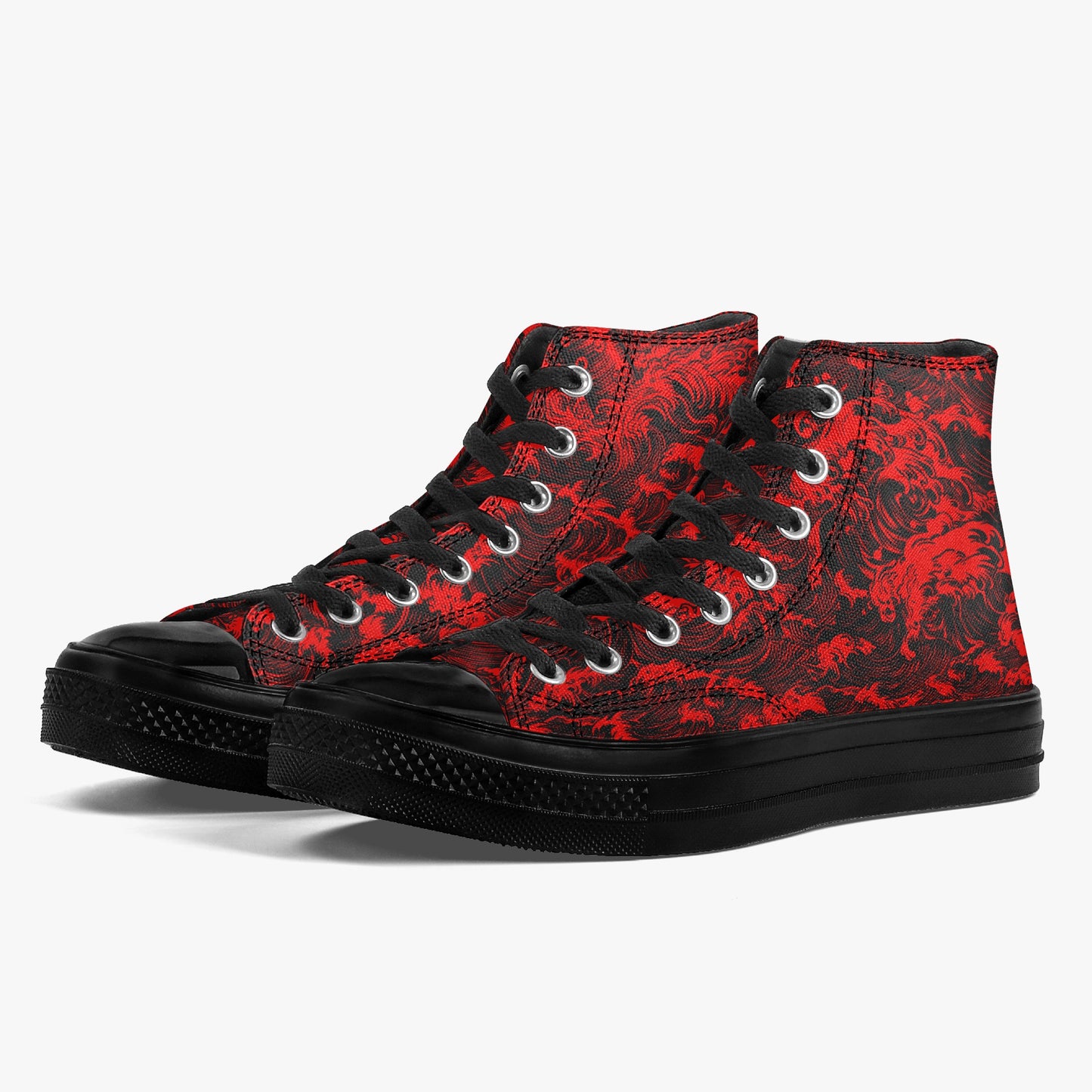 Rogue Waves (Crimson Tide) High Tops