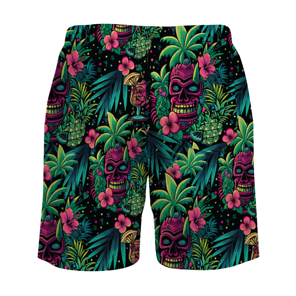 Neon Paradise Lined Swim Trunks