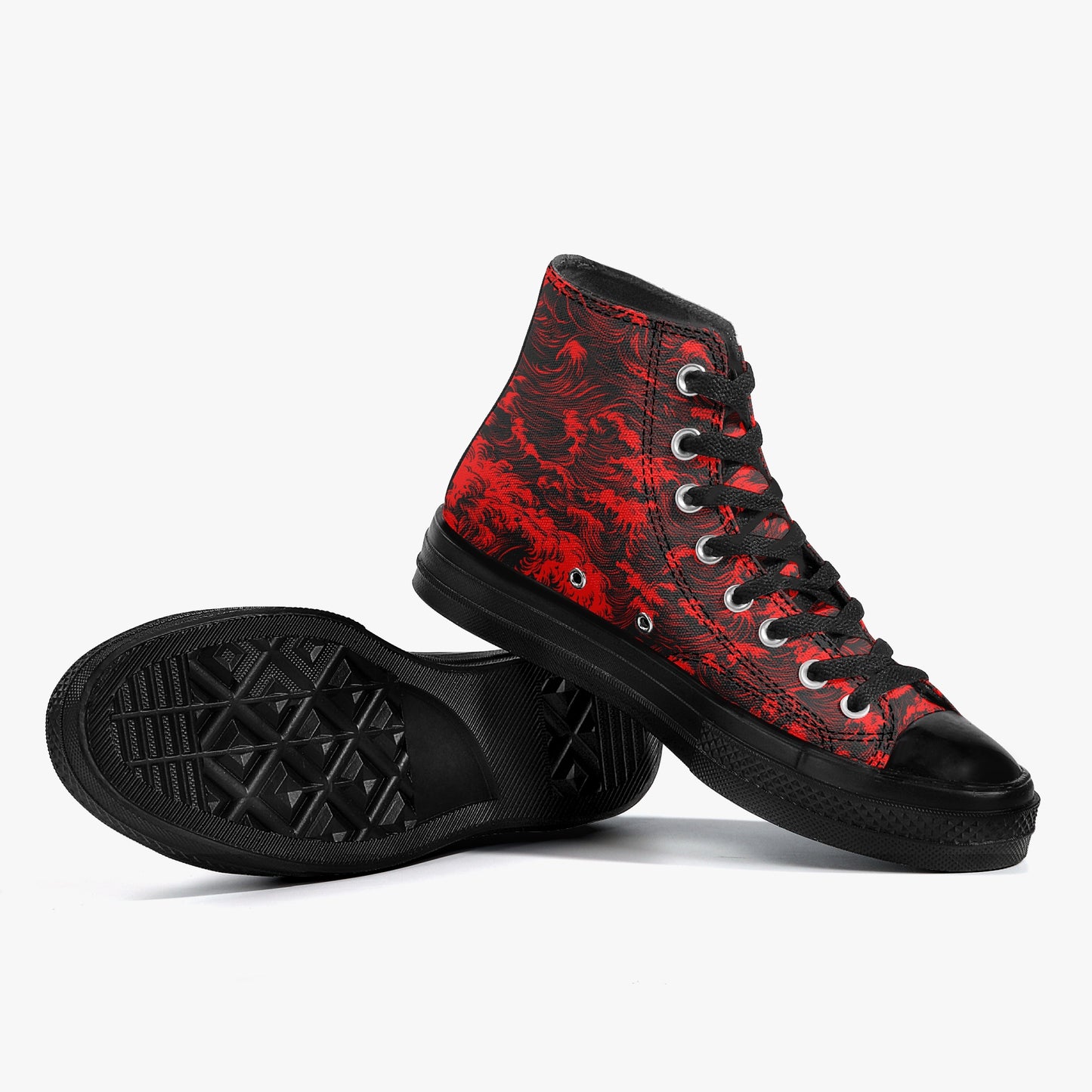Rogue Waves (Crimson Tide) High Tops