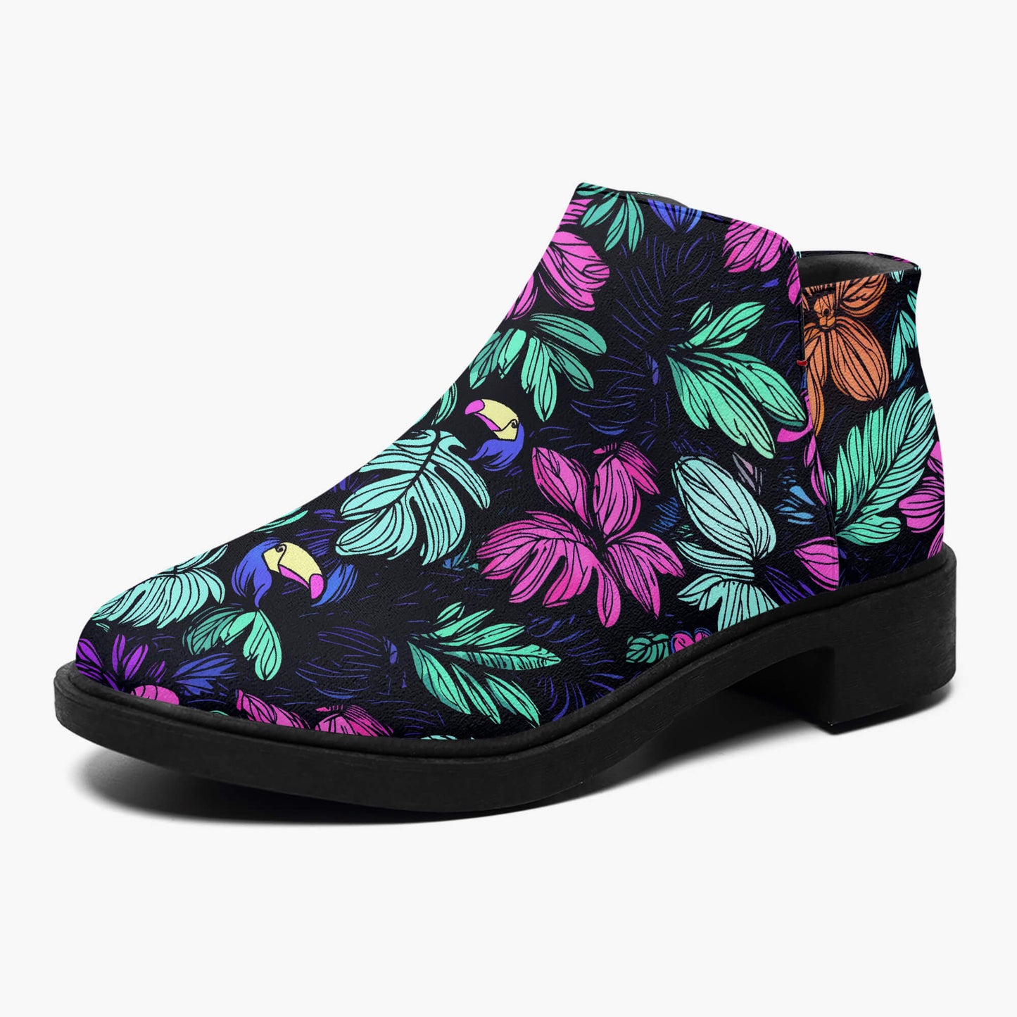 Scribble Birds Chelsea Boots