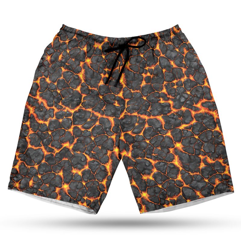 Volcanic Bloom Hawaiian Shorts