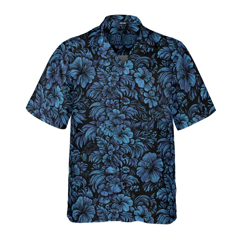 Jungle Halftone (Frozen Flowers Remix) Hawaiian Shirt
