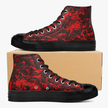 Rogue Waves (Crimson Tide) High Tops