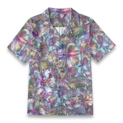 Linen Chrome Dreams Hawaiian Shirt