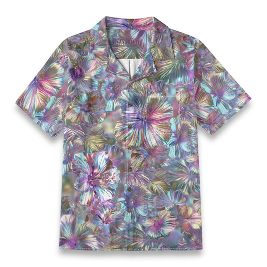 Linen Chrome Dreams Hawaiian Shirt
