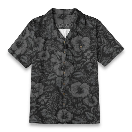 Linen Flora Obscura (Nānahu Remix) Hawaiian Shirt