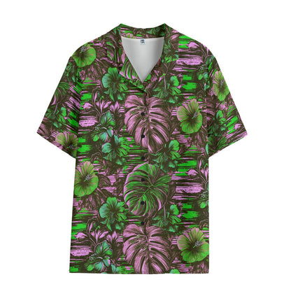 Leaf & Bloom (Mild Remix) Ladies Hawaiian Shirt