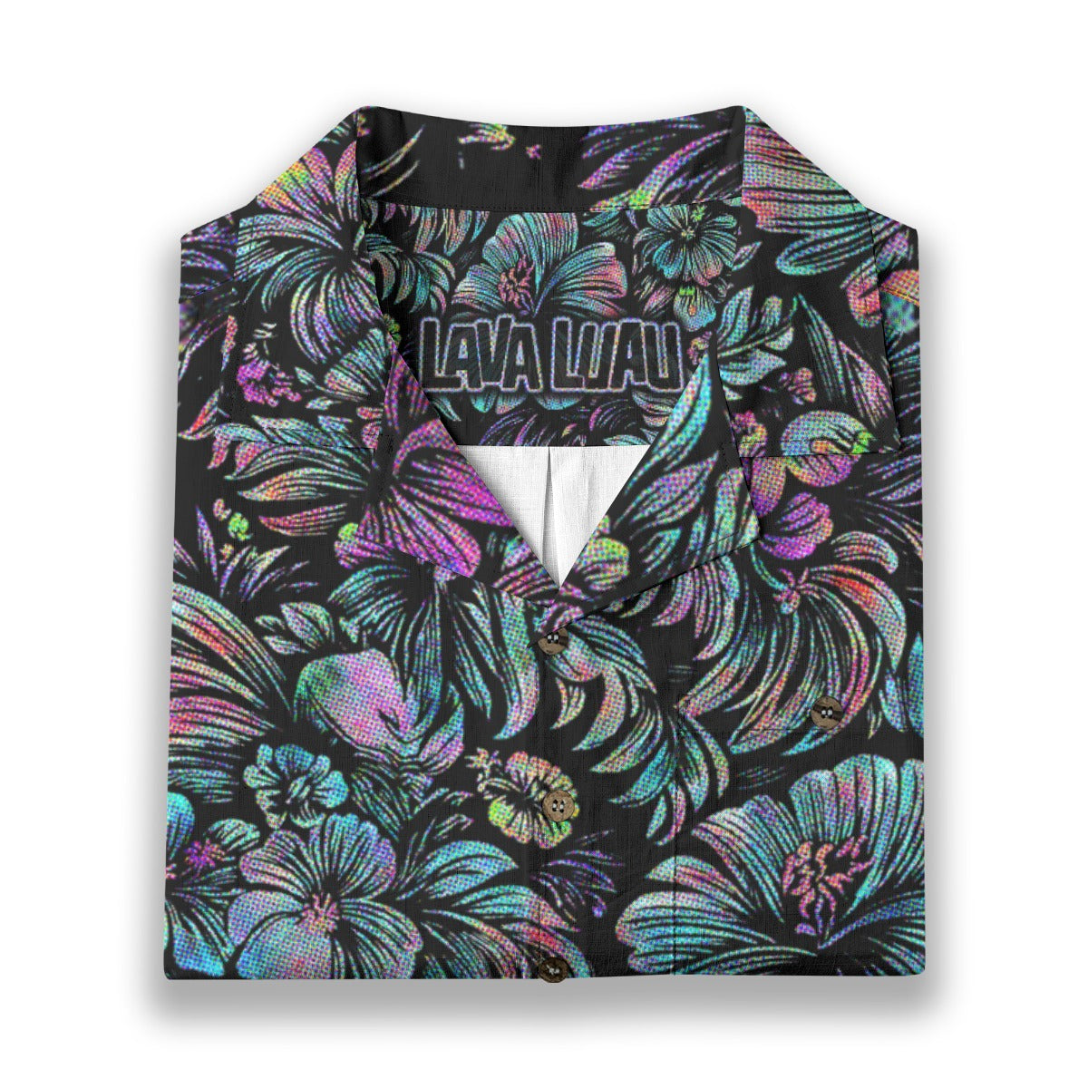 Linen Jungle Halftone Hawaiian Shirt