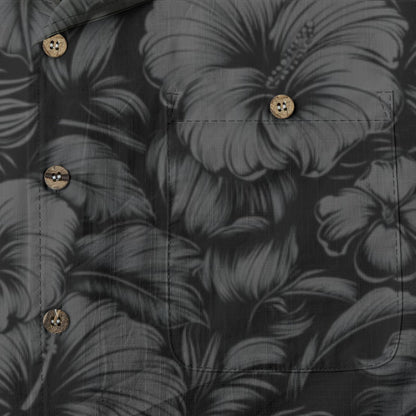 Linen Flora Obscura (Nānahu Remix) Hawaiian Shirt