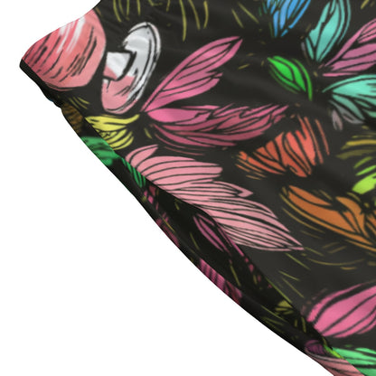 Scribble Birds (Summer Daydream Remix) Midi Skirt