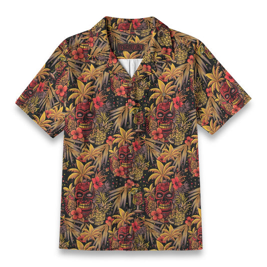 Linen Neon Paradise (Ember Remix) Hawaiian Shirt