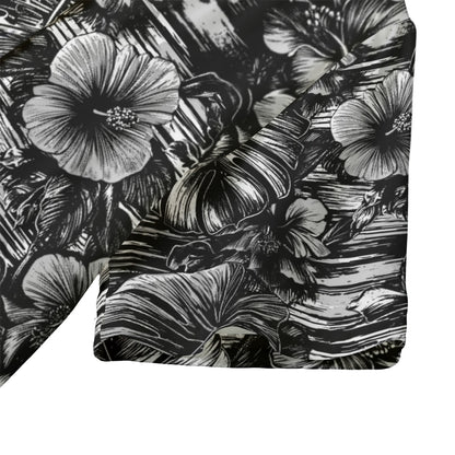 Leaf & Bloom (Noir Remix) Ladies Hawaiian Shirt