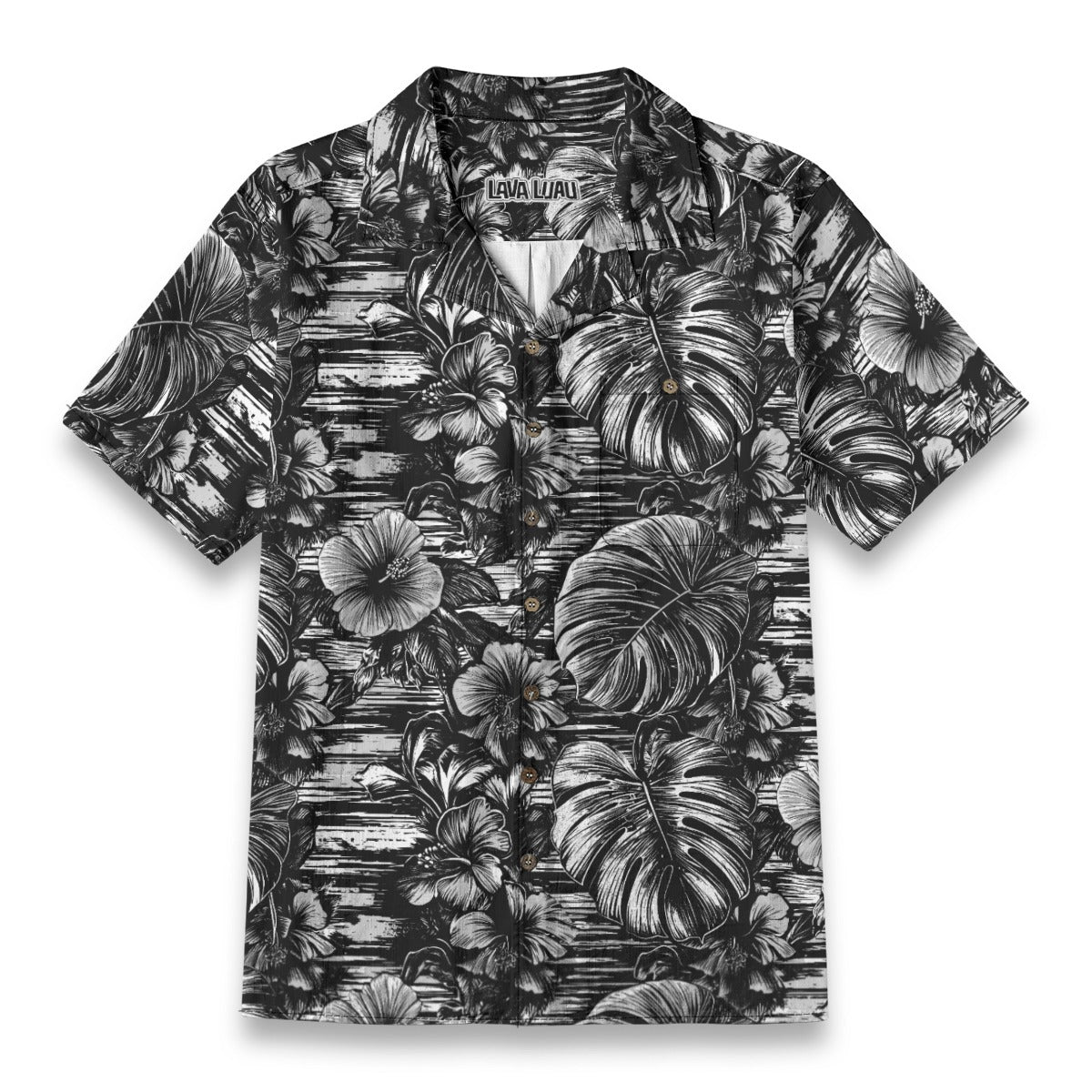 Linen Leaf & Bloom (Noir Garden Remix) Hawaiian Shirt