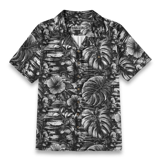 Linen Leaf & Bloom (Noir Garden Remix) Hawaiian Shirt