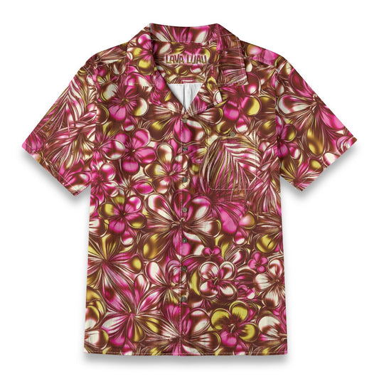 Linen Blossom Surge (Aurora Remix) Hawaiian Shirt