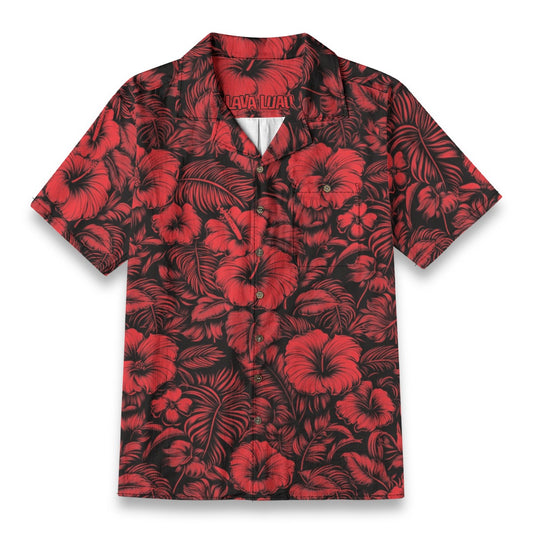Linen Flora Obscura Hawaiian Shirt