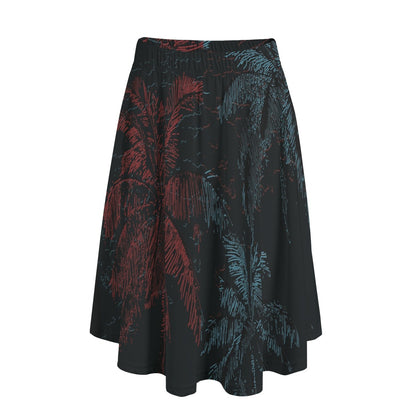 Echo Palms Midi Skirt With Pockets