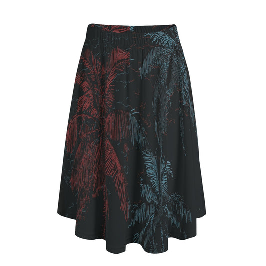 Echo Palms Midi Skirt With Pockets