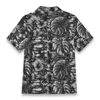 Linen Leaf & Bloom (Noir Garden Remix) Hawaiian Shirt