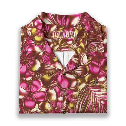 Linen Blossom Surge (Aurora Remix) Hawaiian Shirt