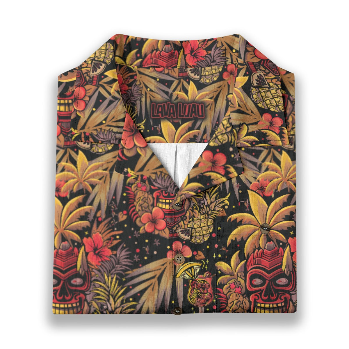 Linen Neon Paradise (Ember Remix) Hawaiian Shirt